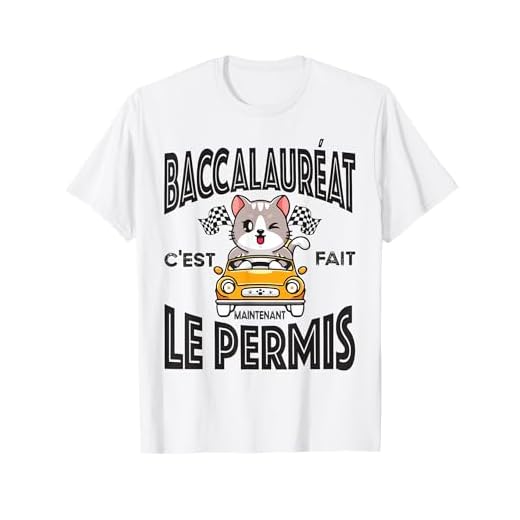 2025 Baccalauréat Cadeau de félicitation permis de conduire T-Shirt