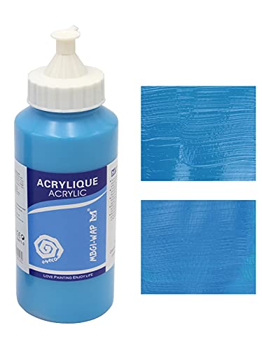 MAGI® Künstler-Acrylfarbe je 500 ml, in 24 feinen Farbtönen, freie Farbwahl, Acryl, Malfarbe im Dosiergebinde (12-coelinblau)