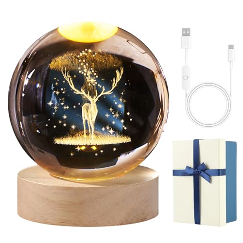Chingde Lámpara de Bola de Cristal 3D