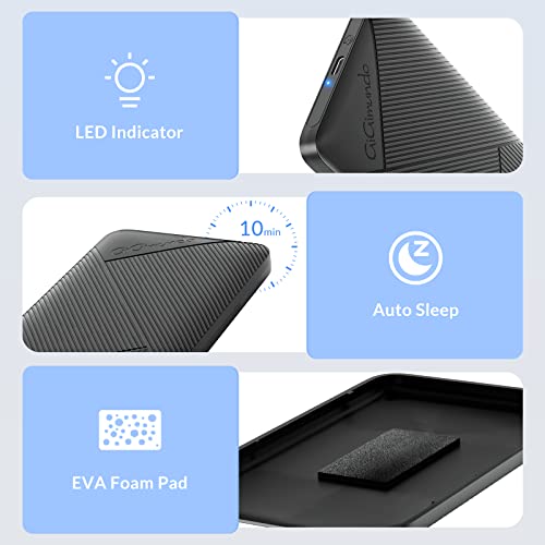 Gigimundo 2.5" Hard Drive Enclosure Tool Free, Usb C 3.1 Gen 2 To Sata Iii 6Gbps External Enclosure For 2.5Inch 7Mm 9.5Mm Ssd Hdd, Uasp Supported (Ggpw25-C3-Bk) #TOP3