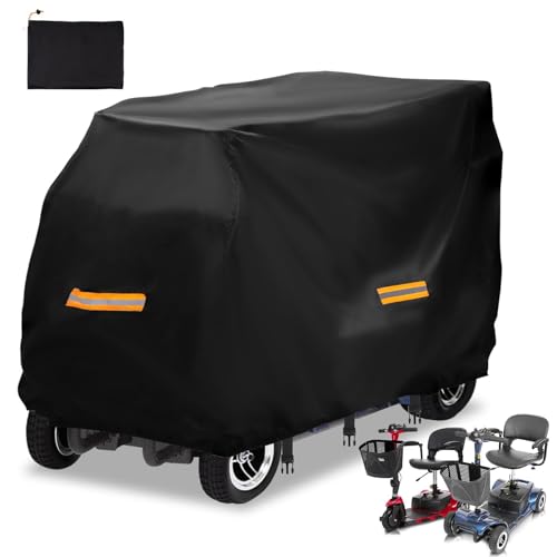 Mobility Scooter Cover, for Golden Technologies Golden Eagle All-Terrain-GR596, Water-Resistant Heavy Duty Oxford Fabric, All-Weather Protection for Outdoor Storage, for Rain, Sun and Snow