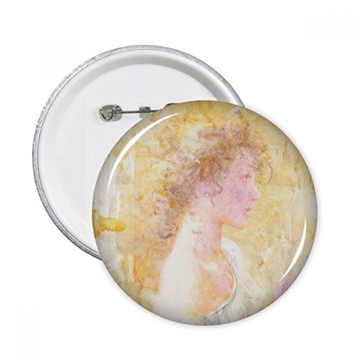 Badge rose dans le vent XJJ bouton rond décoration vêtement multicolore