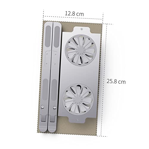 Base para laptop con ventilador y soporte ajustable de aluminio miniatura 2