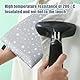 GXGM Garment Steamer Bügelhandschuhe, Dampf Handschuh mit Fingerschlaufe Wasserdichter Anti Dampfhandschuh Hitzebeständige Handheld Garment Steamer Zubehör für Kleidung Hemden Bügeln(Grau)