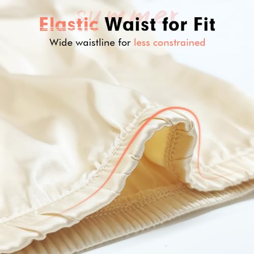 Image of MANCYFIT Womens Half Slip for Under Dresses Satin Slip Skirt Mini Underskirt