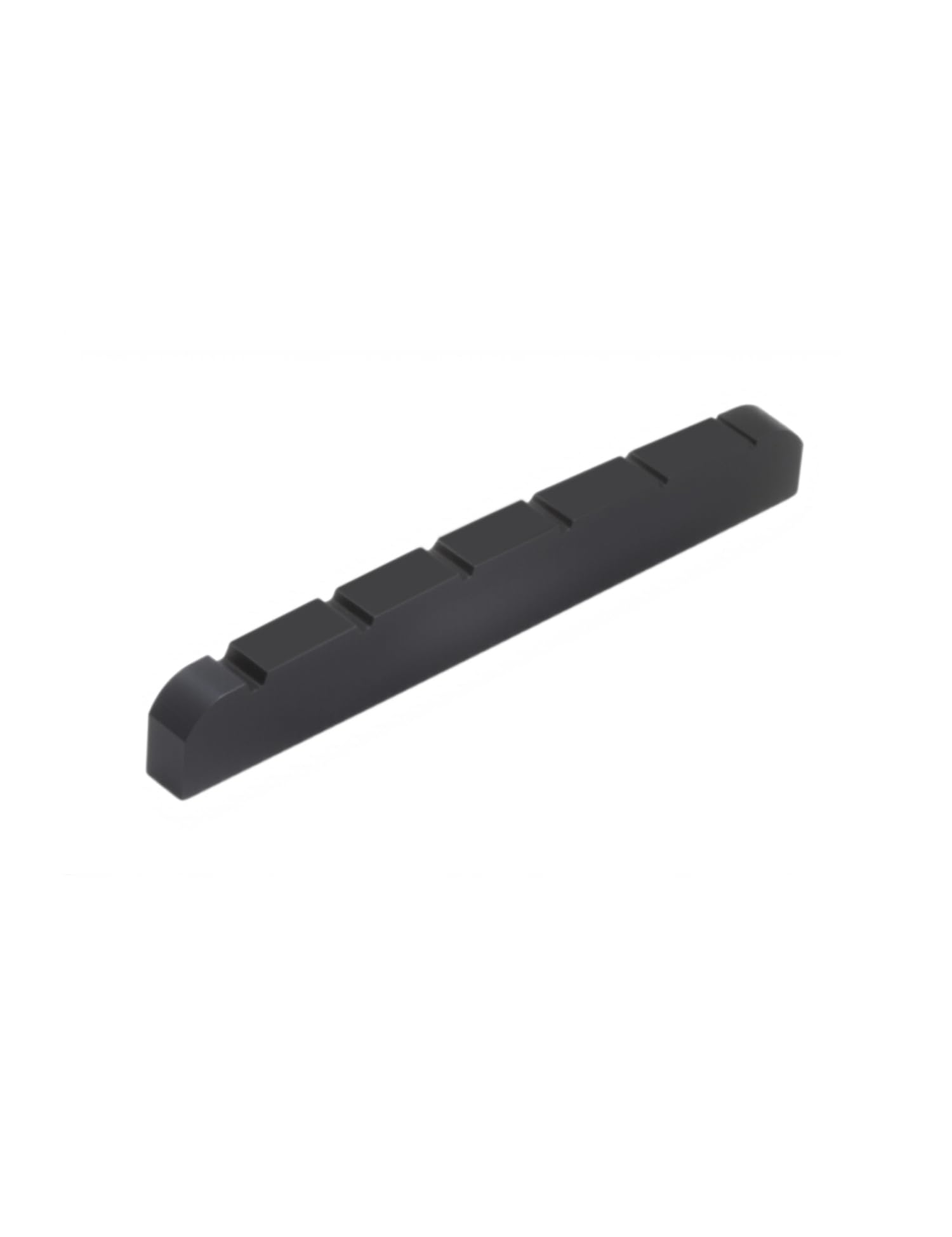 Sillet de guitare à 6 cordes en os de bovin noir pré-fendu, fond plat, 42 mm x 6 mm x 3 mm, compatible avec Stratocaster, Tele, Telecaster, pièces de rechange pour guitare électrique de style