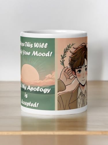 Image of Better Gift Flowers Sorry Customized Mug, Round Shaped Multicolor Themed Coffee Mugs, Mug for Gifting, Gifting Items for Family, Friends & Closed Ones