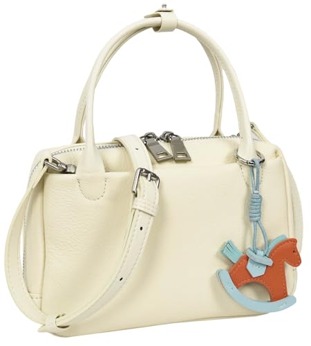 Sac à main bandoulière en cuir véritable élégant avec poignée supérieure chic