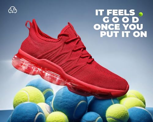 Image of Men's Air Running Shoes Non Slip Workout Casual Sport Shoes for Men Basketball Sneakers Fashion Tennis Sport Fitness Cross Trainers