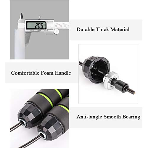 DECDEAL 5 PCS Bandas de Loop de Resistência ao Exercício com Corda de Pular Ajustável de 9,8 pés par