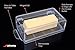 Pikanty Airtight Butter Dish with Hinged Lid - Large Plastic Butter Container for Countertop or Fridge, Fits East & West Coast Sticks, Dishwasher Safe, Made in USA
