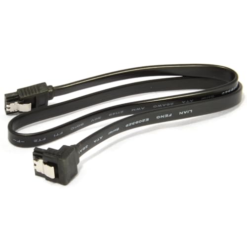 Cable SATA III 6Gbps 5 unidades 90° 18 pulgadas negro miniatura 7