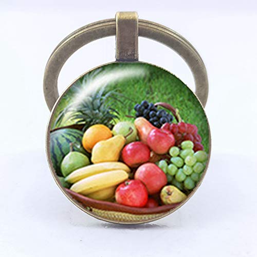 Preisvergleich Produktbild KANGDE Schlüsselbund Frucht Birne Zitrone Wassermelone Erdbeer Schlüsselbund Ich Liebe Obst Schlüsselbund Liebhaber Freunde Geschenk