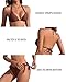 beautyin Womens Triangle String Bikini Set Tie Side Two Piece Halter Swimsuits Brown