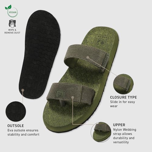 Image of Neeman's Commute Sandals for Men & Women | Adjustable Dual Strap Sandals | Cushioned Footbed | Ergonomic Comfort Sandals | Lightweight Everyday Casual Footwear