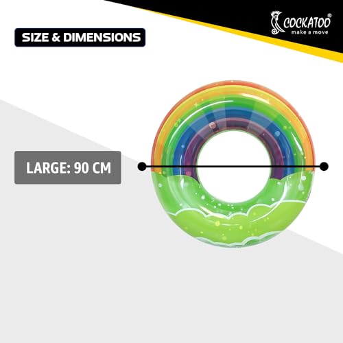 Image of Cockatoo Inflatable PVC Swimming Floats with Handles, Small Swimming Pool Floats