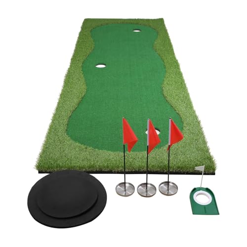 Image of Golf Putting Green, Practice Putting Green Mat, Large Professional Golfing Training Mat for Indoor Outdoor