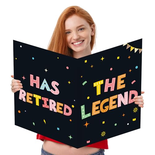 Image of We Will Miss You Card,Jumbo Farewell Card With Envelope,Farewell Party Decorations, Funny Going Away Gift for Coworker Men Women, Goodbye Good Luck Retirement Guest Book Party Supplies (14x22iinch)