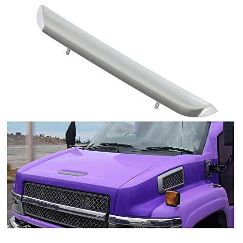 HECASA Front Hood Handle Compatible with 2003-2009 Chevy Chevrolet Kodiak GMC Topkick C4500 C5500 C6500 C7500 C8500 Replacement for 15814272 Hood Grab Chrome Silvery