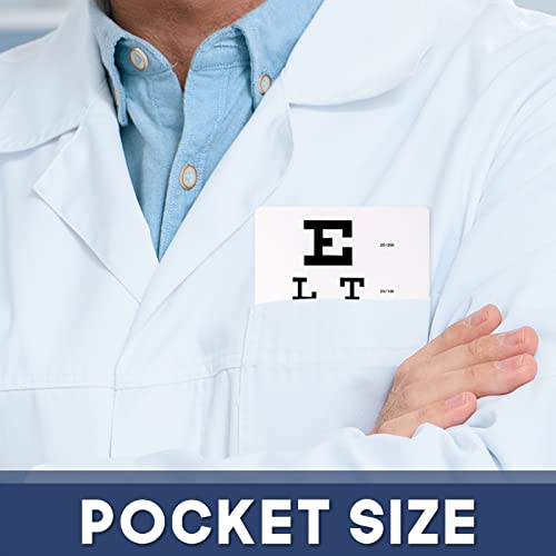 Image of Ultrassist Snellen Eye Chart, Pocket Size Eye Testing Chart 6 Feet 3.9x7.3 inch for Visual Acuity Measuring