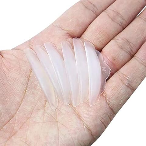 12 PCS Super Soft Silicone Eyelash Perming Curler Shield Pads Lash Lift Rods Makeup Tool 6 Sizes Cover
