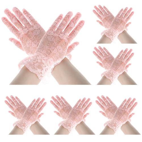 QPIXVB Lace Gloves - Women's Tea Party & Bridal Wedding Gloves