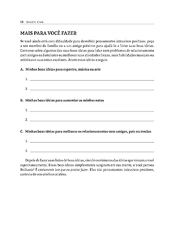 Manual de Terapia Cognitivo-comportamental para Adolescentes Ansiosos: Livrando-se de Pensamentos Ne