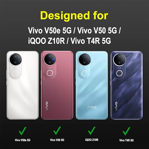 Image of Zapcase Back Case Cover for Vivo V50e 5G | Compatible for Vivo V50e 5G Back Cover | Liquid Silicon Magic Case with Camera Protection | Black