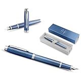 PARKER IM Rituals Blue CT Füllfederhalter mit Gravur | Premium Stift | Geschenkbox...