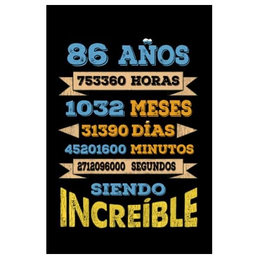 86 AÑOS SIENDO INCREIBLE: REGALO PARA CHICO Y CHICA 86 AÑOS DE CUMPLEAÑOS ORIGINAL Y DIVERTIDO, DIARIO, CUADERNO DE NOTAS, APUNTES, AGENDA O USO ESCOLAR.
