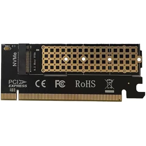 Valuegist PCIe Adapter for M.2 NVMe Mkey, PCI-e 4.0 X4 Card Supports NGFF M2 M-Key SSD of Length 2280,2260,2242,2230, PCIe NVMe Adapter Cover
