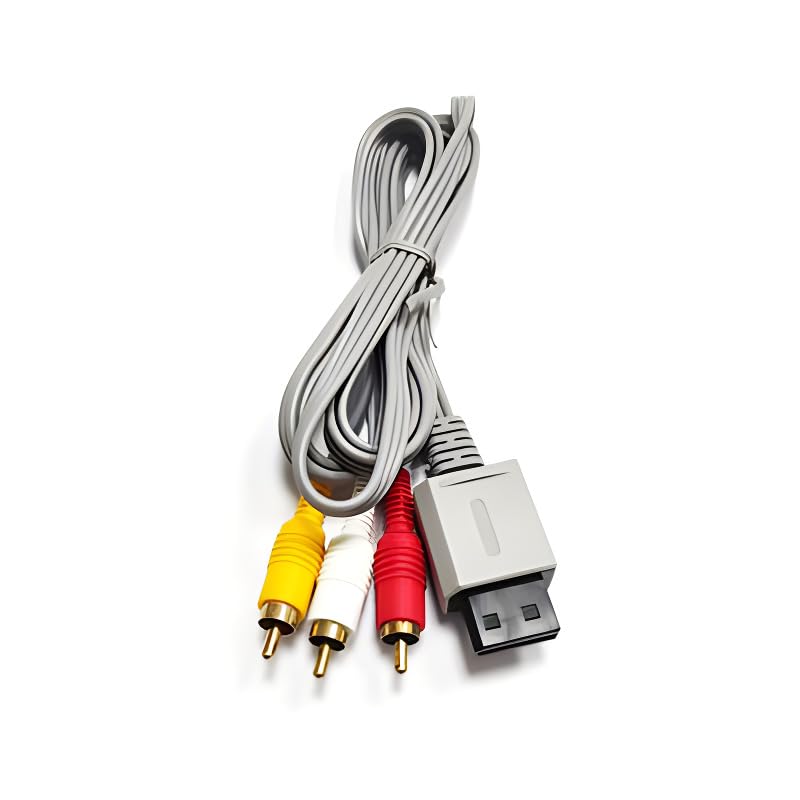 AV Cable for Wii Wii U, Composite Audio Video Cord Compatible with Nintendo Wii/Wii U, TV Connector Cable 1.8M/6FT