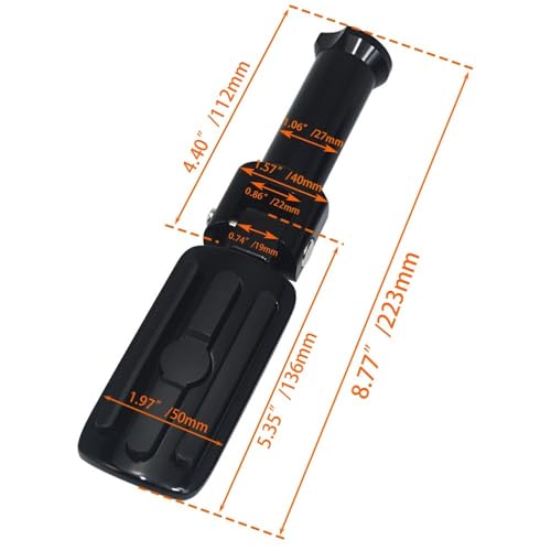 Support repose-pieds passager arrière pour Harley Fat Boy et FL Heritage premium
