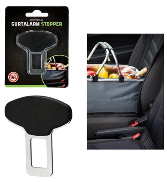 Posten Anker Anti Gurtwarner 2 er Pack I Gurtalarm Stopper I Gurtstopper I Gurtschloss I Gurtclip I Gurt Clip I Sitzwarner I Metall