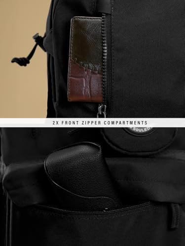 Image of The Souled Store Nimbus: Utility Backpack | 17.9 Ltr Capacity | Fits Up to 15.5 inch Laptop | Water Resistant | Padded Laptop Sleeve | Multiple Compartments