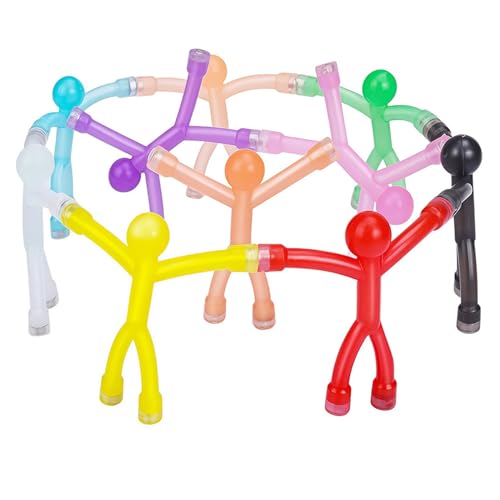 Image of Bemonew Magnet Men for Kids 10PCS Magnetic Men, Creative Building Toys with Movable Limbs, Magnet for Kids & Adults, Colorful Fridge & Whiteboard Magnets for Office
