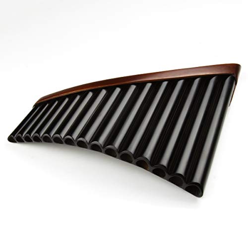 15 Pipes Pan Flute G Key Pan Pipes Woodwind Instrument Traditional Musical Instrument Bamboo Pan flute (Right Hand) - Thumbnail 4