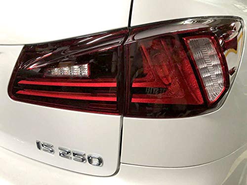 Mostplus Tail Lights Compatible For Lexus Is350 Is250 2006-2012 (Set Of 2) (Red Clear) #TOP6