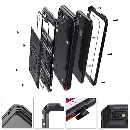 Coque antichoc iPhone 6S Plus protège écran intégrale métal