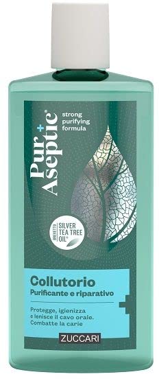 Bain de bouche ZUCCARI PURASEPTIC haleine fraîche au Silver Tea Tree Oil après chaque repas de la journée