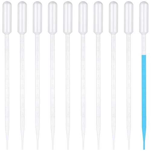 NUTKIT 10 pièces Pipettes De Transfert en Plastique, Pipettes Graduées Transparentes, pipettes de transfert de Pipette jetables, pour Laboratoire, DIY,...