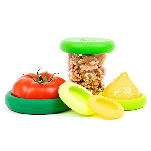 Food Huggers 5pc Reusable Silicone Food Savers | BPA Free & Dishwasher Safe | Fruit & Vegetable Produce Storage for… - Image 6