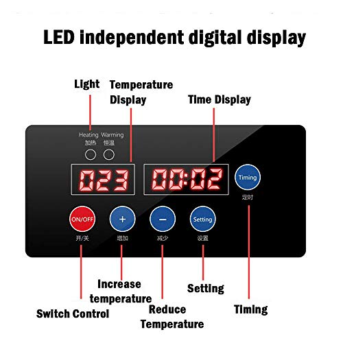 Fayelong Dörrgerät Dörrautomat Dörrapparat Obsttrockner Digitaler Bildschirm Max 99 Stunden Timer Temperaturkontrolle 40-90°C Edelstahl 12 Etagen 220V 1000W – Bild 4