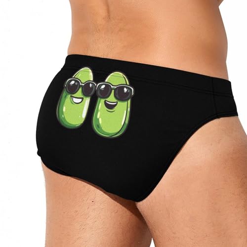 Cool Green Beanses Men's Swim Trunks Briefs Swimsuit Swimwear Bathing for Underwear Beach4