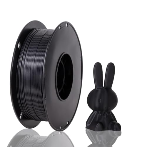 Image of TINMORRY PETG Filament 1.75, PETG 3D Printer Filament, Compatible with Bambu FDM 3D Printer, 1 KG 1 Spool, Matte Black