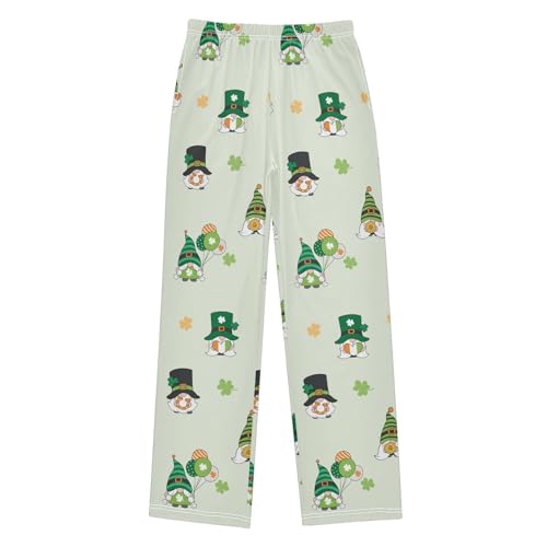 Cute Gnomes Clovers Boys Pants for Kids Jogger Pants with Pockets S-XL