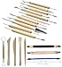 Augernis Pottery Sculpting Tools 32PCS Ceramic Clay Carving Tools Set for Crafts Polymer Clay Club,Dotting,Modeling,Shaping Trimming,Hobbyists,Artists
