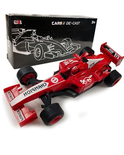 Image of Formula Racing Model, Red Racing Model Decoration, 17 * 8 * 4.5 cm, for Kids, Birthday Present, Collectible Item, Model Kits for 10+ Year Old Boys & Girls or Adult Motorsport Fans