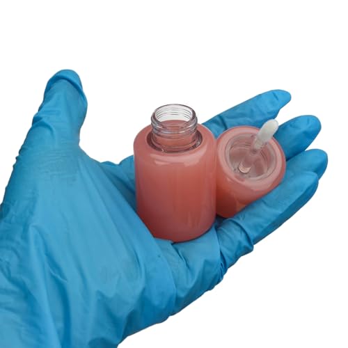 COSIDEA 10pcs 3.5ml 0.12oz Empty Pink Chunky lip gloss tubes with clear wand Cute lipgloss containers for DIY4