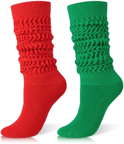 Image of HONGTEYA Slouchy Socks Women Knee High Soft Cozy for Boot | Scrunch Leg Warmers, Breathable & Comfortable, Great for Sneakers, Cozy Winter Wear,Gift for Women